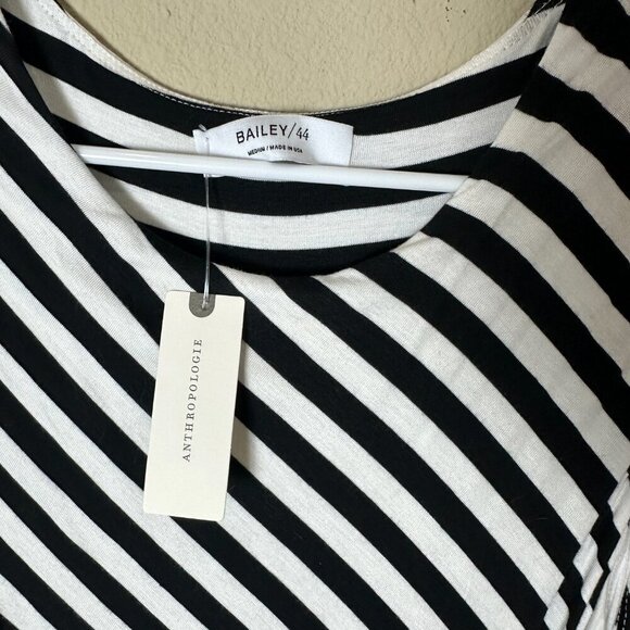 NWT Anthropologie Bailey 44 Striped Faux-Wrap Sleeveless Dress Size Medium - Picture 6 of 8